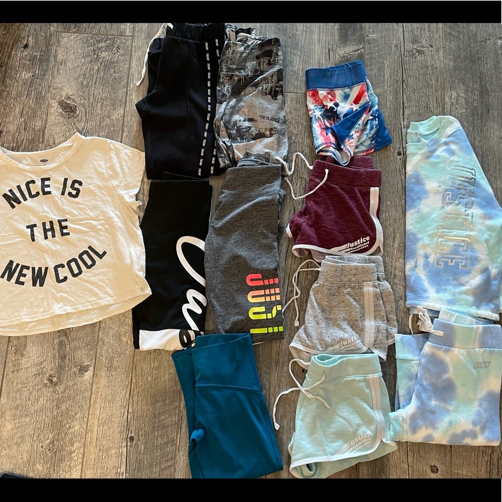 Girls size 10 justice LOT